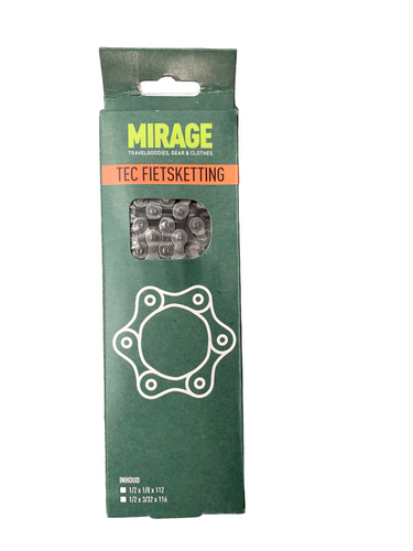 Buzaglo mirage fietsketting tec �-? 1v 112l staal zilver