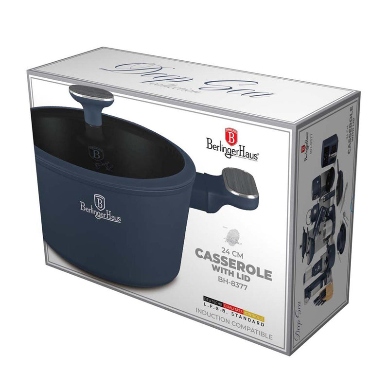 ギャラリービューアに画像をロードする, Berlingerhaus berlinger haus deep sea collection braadpan met deksel ø24cm
