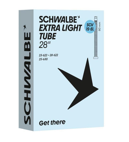 Schwalbe binnenband scv15-el 23 28-622 630 80mm zwart