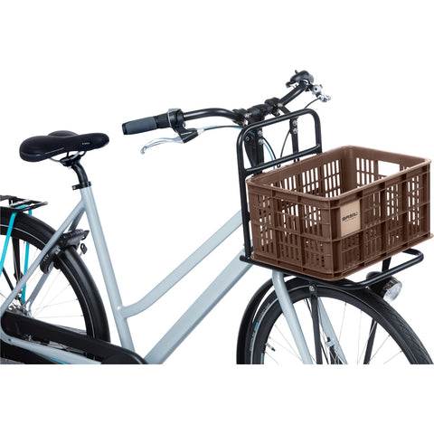 Basil fietskrat S brown 17.5L recycled