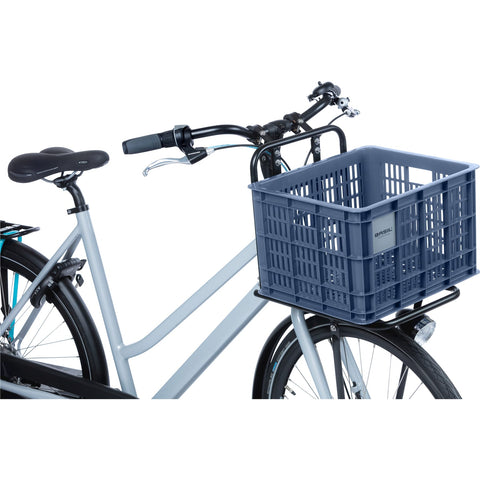 Basil fietskrat M gerecycled kunststof 29,5l bluestone