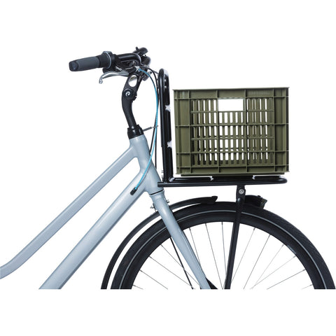 Basil fietskrat M gerecycled kunststof 29,5l mosgroen