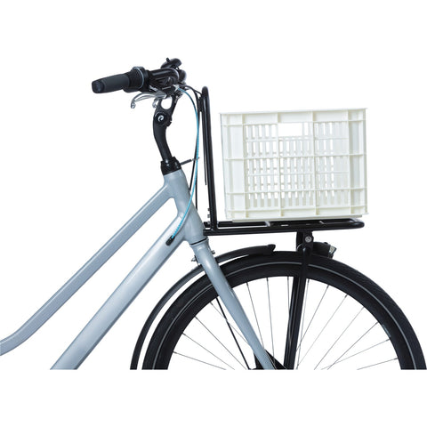 Basil fietskrat M gerecycled kunststof 29,5l wit