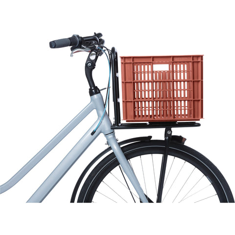 Basil fietskrat L gerecycled kunststof 40l terra red