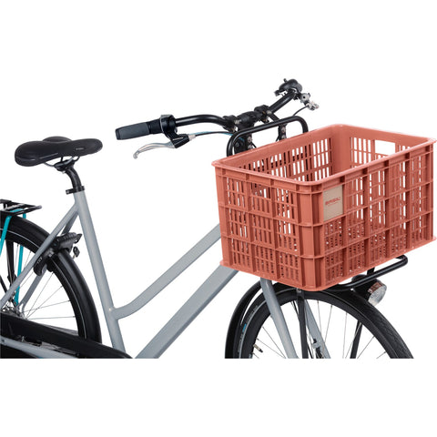 Basil fietskrat L gerecycled kunststof 40l terra red