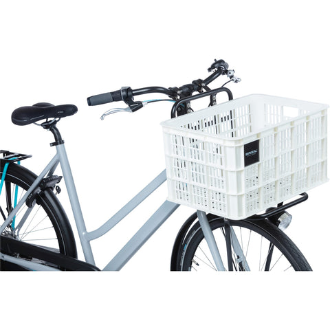 Basil fietskrat L gerecycled kunststof 40l wit