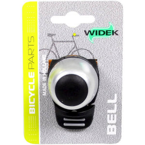 Widek fietsbel compact 2 op kaart zilver
