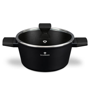 Blaumann black silver collection braadpan met deksel ø24cm