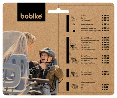 Bobike prijskaart kinderzitjes