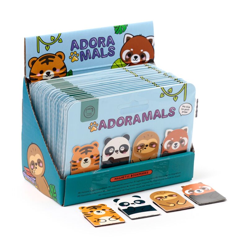 Load image into Gallery viewer, Adoramals wilde dierene dieren magnetische boekenlegger set
