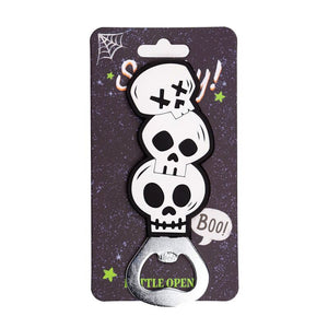 Spooky schedels pvc flesopener