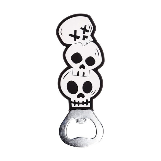 Spooky schedels pvc flesopener