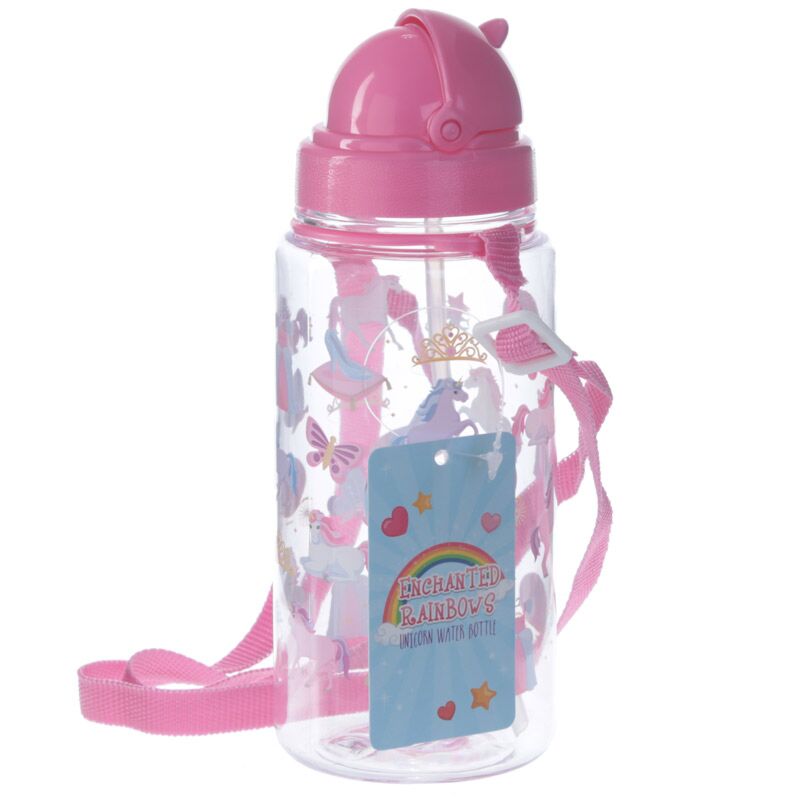 Load image into Gallery viewer, Eenhoorn duurzame bpa-vrij 450ml kinder waterfles rietje

