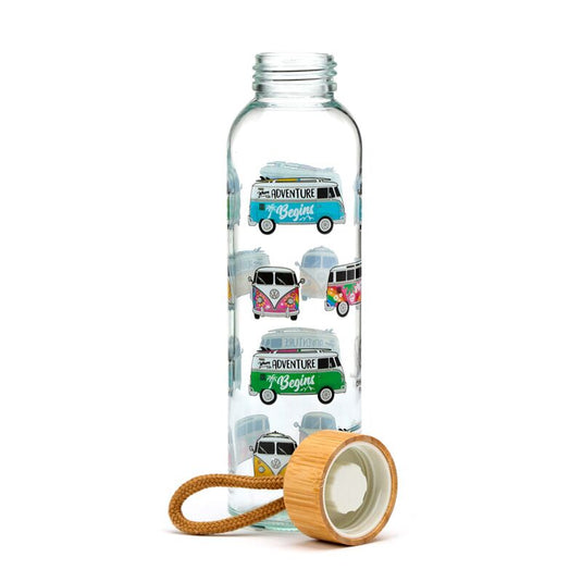 Volkswagen busje vw t1 summer surf 500ml glazen waterfles
