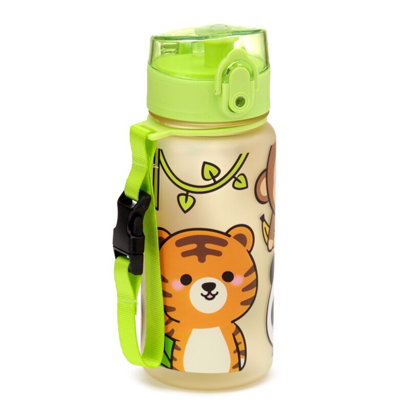 Load image into Gallery viewer, Adoramals wilde dierene dieren pop top 350ml ecozen kinder drinkfles

