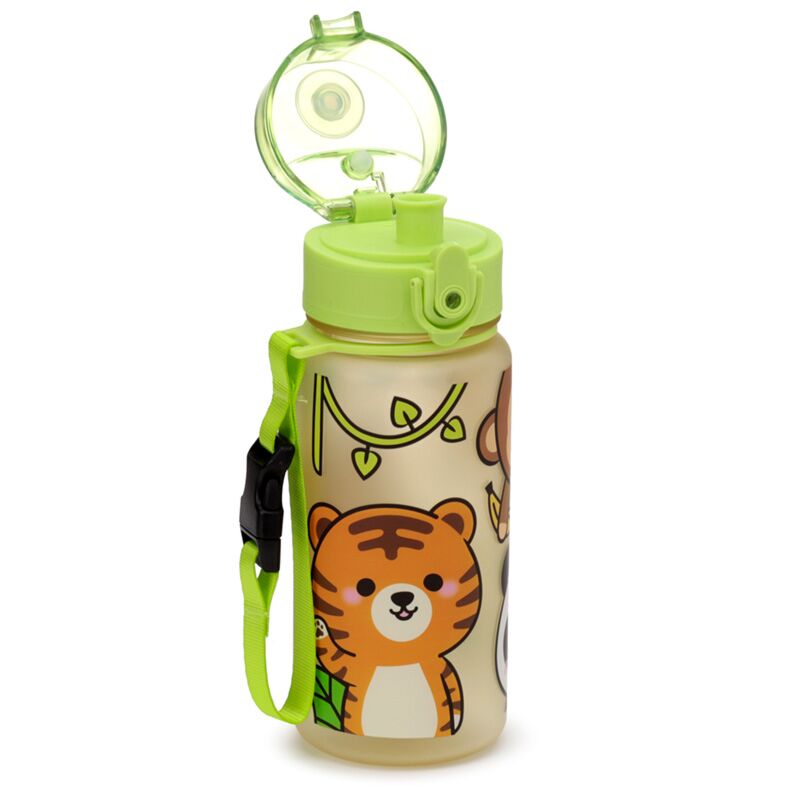 Load image into Gallery viewer, Adoramals wilde dierene dieren pop top 350ml ecozen kinder drinkfles
