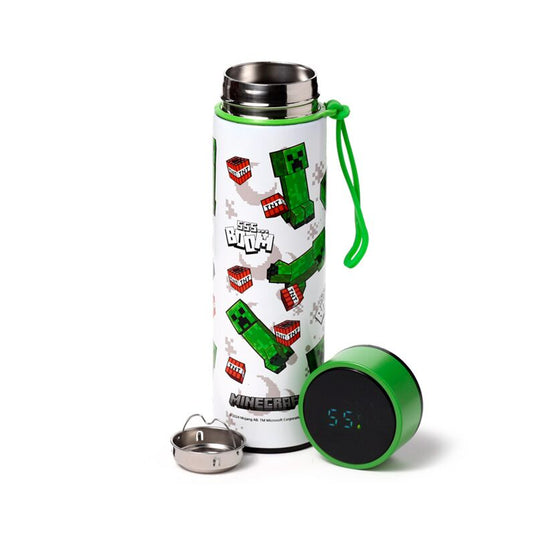 Minecraft 555 boom thermosfles 450ml thermometer