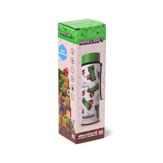 Minecraft 555 boom thermosfles 450ml thermometer