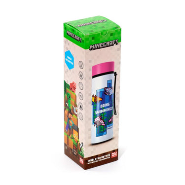Union minecraft axolotl thermosfles 450ml thermometer