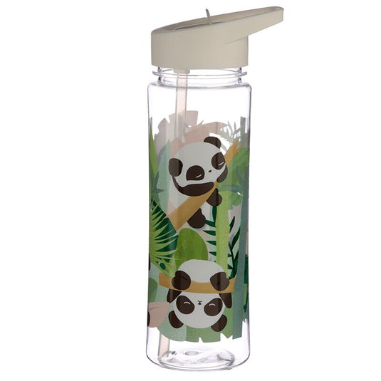 Panda duurzame 550ml waterfles flip straw