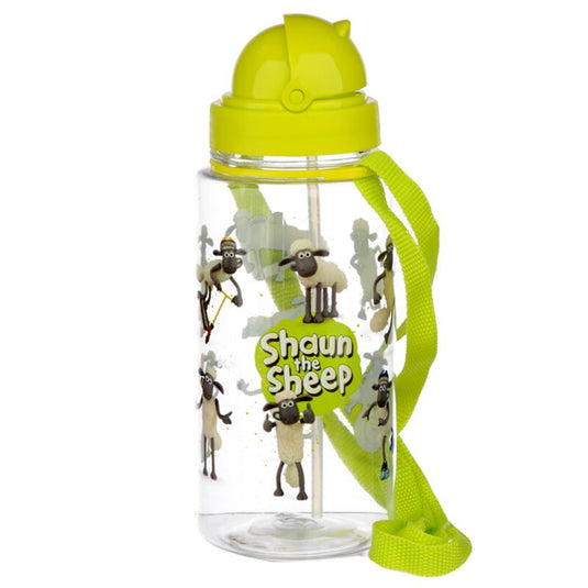 Shaun het schaap duurzame bpa-vrij 450ml kinder waterfles rietje