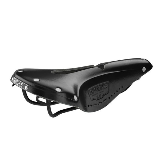 Brooks b17 narrow carved - black