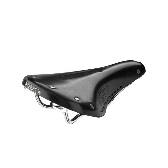 Load image into Gallery viewer, Brooks b17 short carved - black
