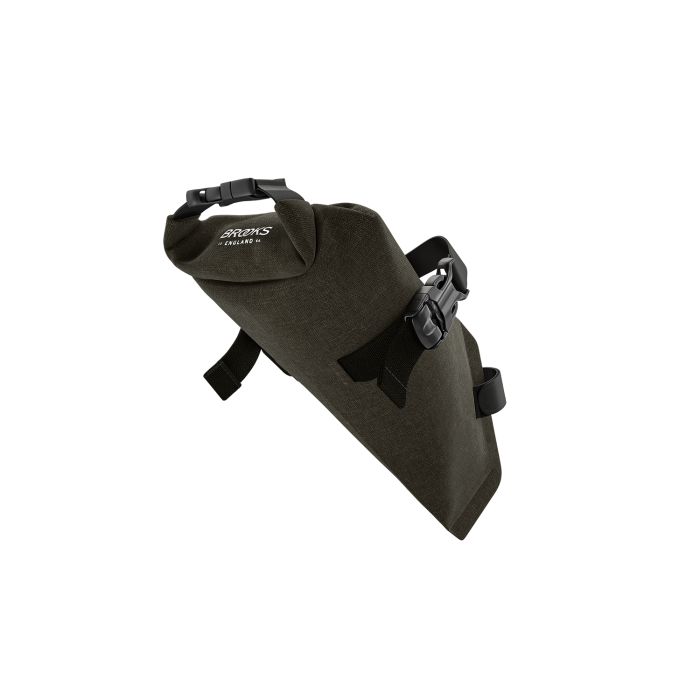 Load image into Gallery viewer, Brooks scape saddle roll bag (1l) - mud green
