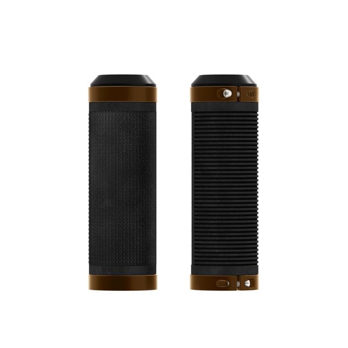 Load image into Gallery viewer, Brooks rubber grips (100+100mm) - black orange
