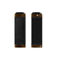 Brooks rubber grips (100+100mm) - black orange