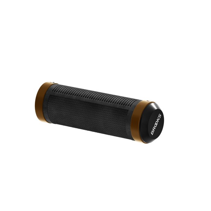 Load image into Gallery viewer, Brooks rubber grips (100+100mm) - black orange
