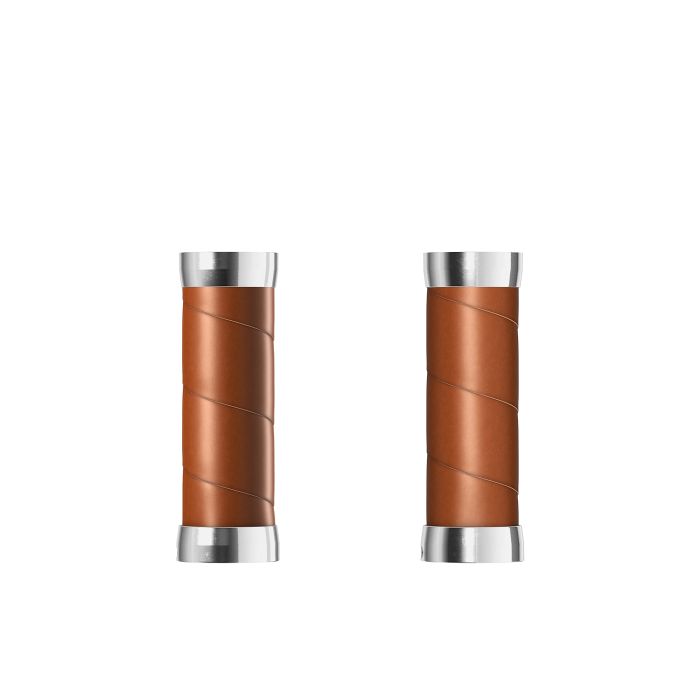 Afbeelding laden in galerijviewer, Brooks slender leather grips (100+100mm) - honey
