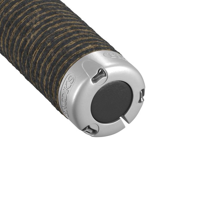 Afbeelding laden in galerijviewer, Brooks plump leather grips (130+130mm) - black
