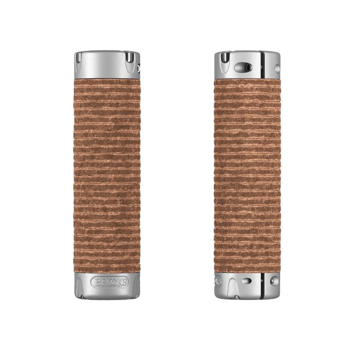 Afbeelding laden in galerijviewer, Brooks plump leather grips (130+130mm) - honey
