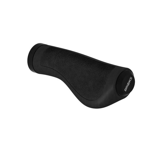 Brooks ergonomic rubber grips (100+100mm) - black