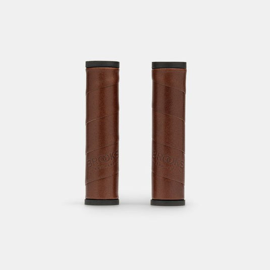Brooks willow leather grip (130+130mm) - antic brown