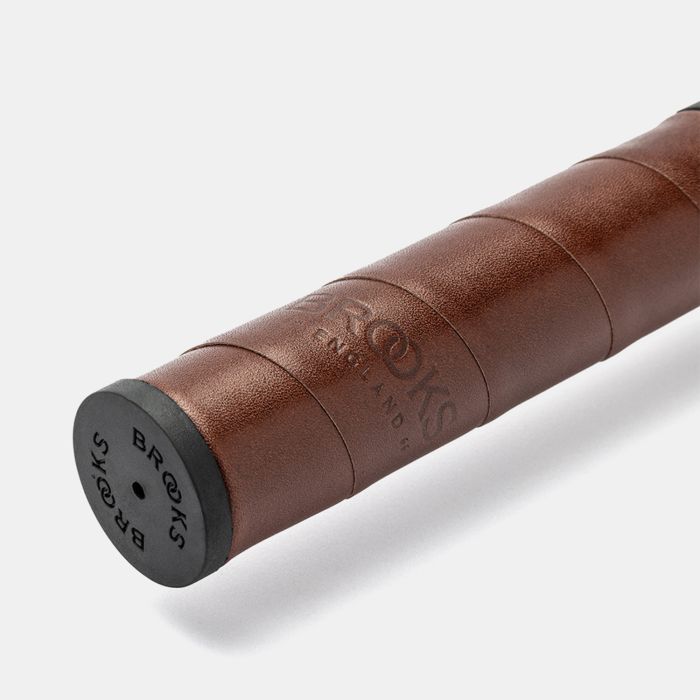 ギャラリービューアに画像をロードする, Brooks willow leather grip (130+130mm) - antic brown
