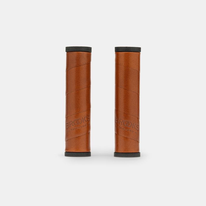 Load image into Gallery viewer, Brooks willow leather grip (130+130mm) - honey
