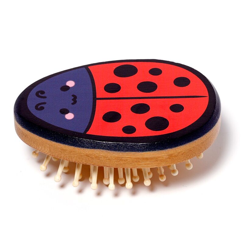 Load image into Gallery viewer, Adoramals tilly het lieveheersbeestje-vormige bamboe haarborstel
