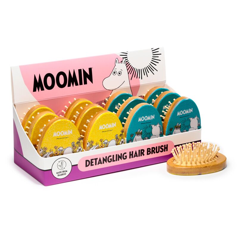 Load image into Gallery viewer, Union moomin-vormige bamboe haarborstel
