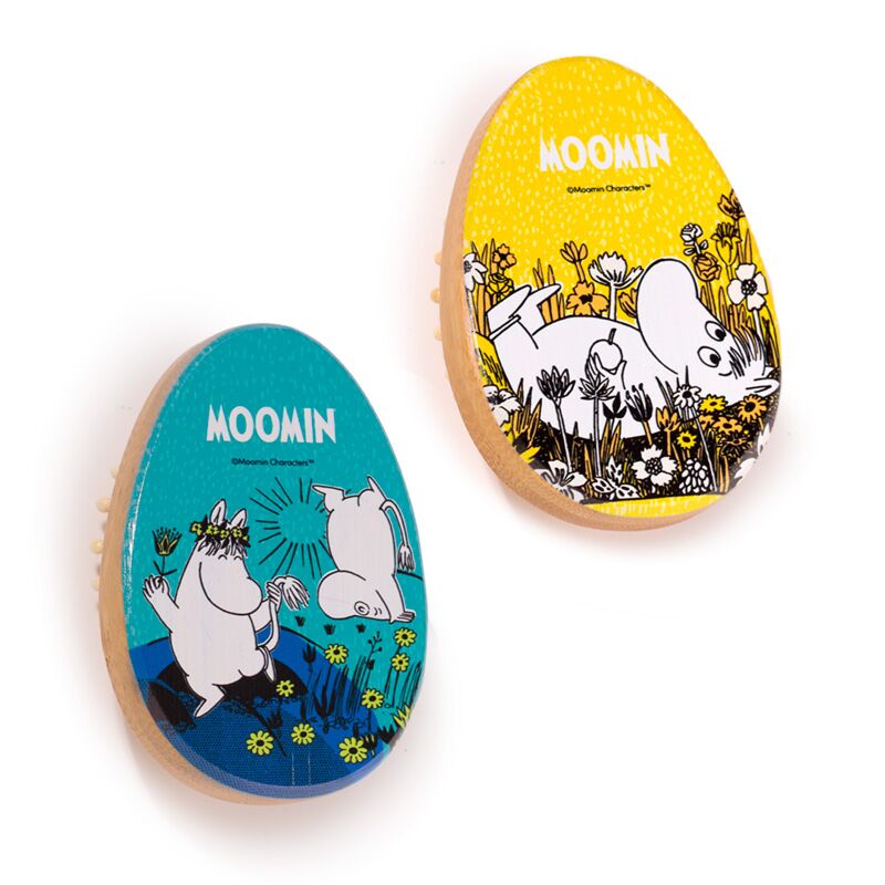 Load image into Gallery viewer, Union moomin-vormige bamboe haarborstel
