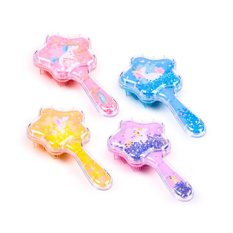 Load image into Gallery viewer, Unicorn magic ster glitter haarborstel
