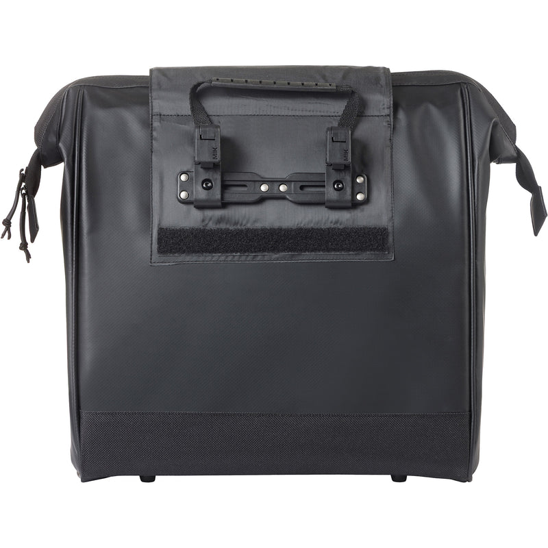 Load image into Gallery viewer, Basil tas grand tarpaulin shopper zwart mik hooks | 23l
