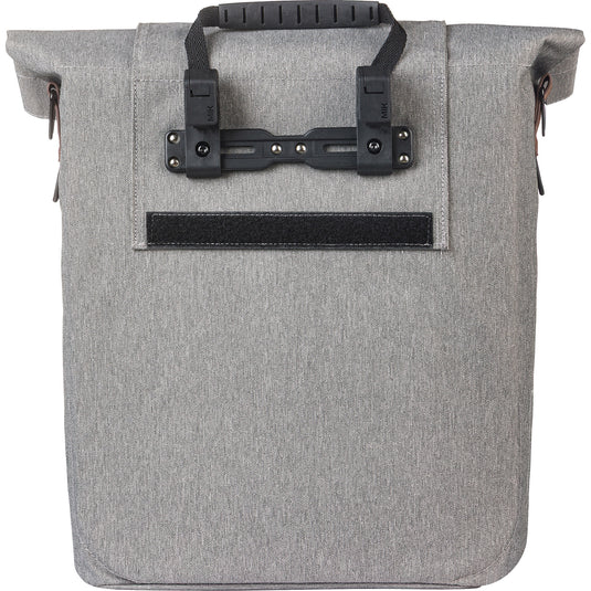 Basil tas city shopper grijs | mik hooks | 16l
