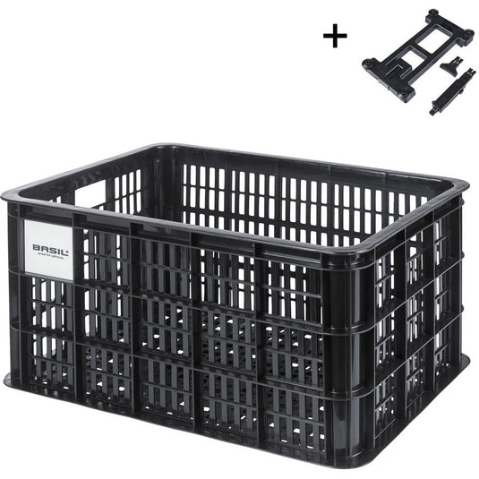 Basil krat l mik 2.0 40l rpet zwart