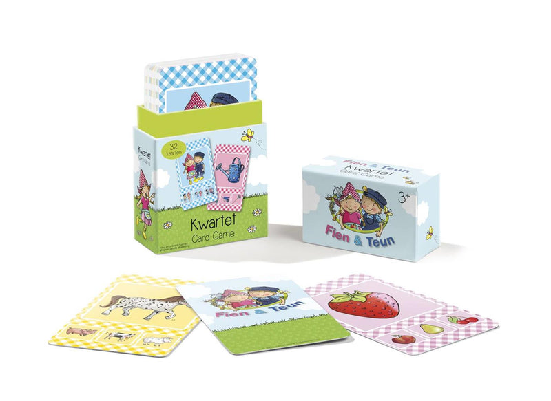 Afbeelding laden in galerijviewer, Fien teun kwartet - boerderij thema, educatief spel cadeautip - 32 kaarten, 8 kwartetten - vanaf 3 jaar - bambolino toys
