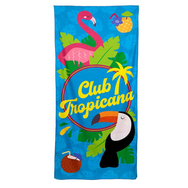 Pic flamingo club troana microvezel strandhanddoek
