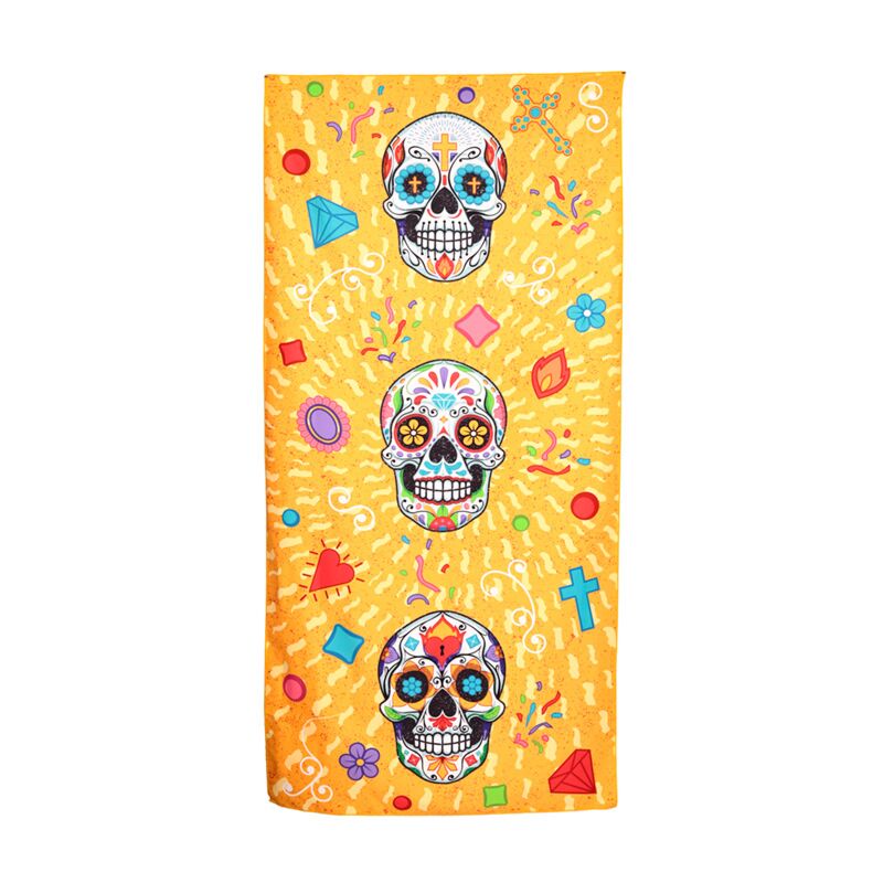 Load image into Gallery viewer, Dia de los muertos microvezel strandhanddoek
