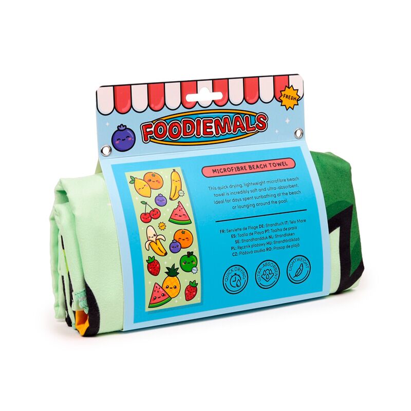 Load image into Gallery viewer, Foodiemals watermeloen zomerfruit microvezel strandhanddoek
