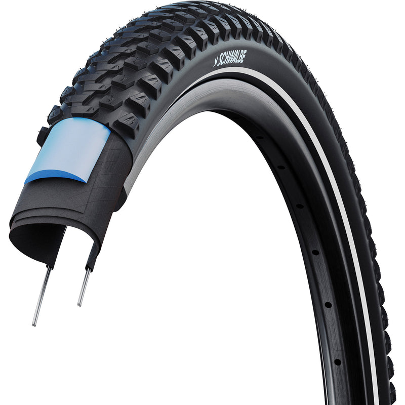 Afbeelding laden in galerijviewer, Schwalbe draadband marathon plus mtb 54-584 +r zwart
